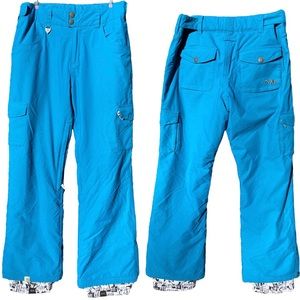 ROXY Light Blue Snow Pants Ski Snowboard Clothes 5,000mm Insulated M